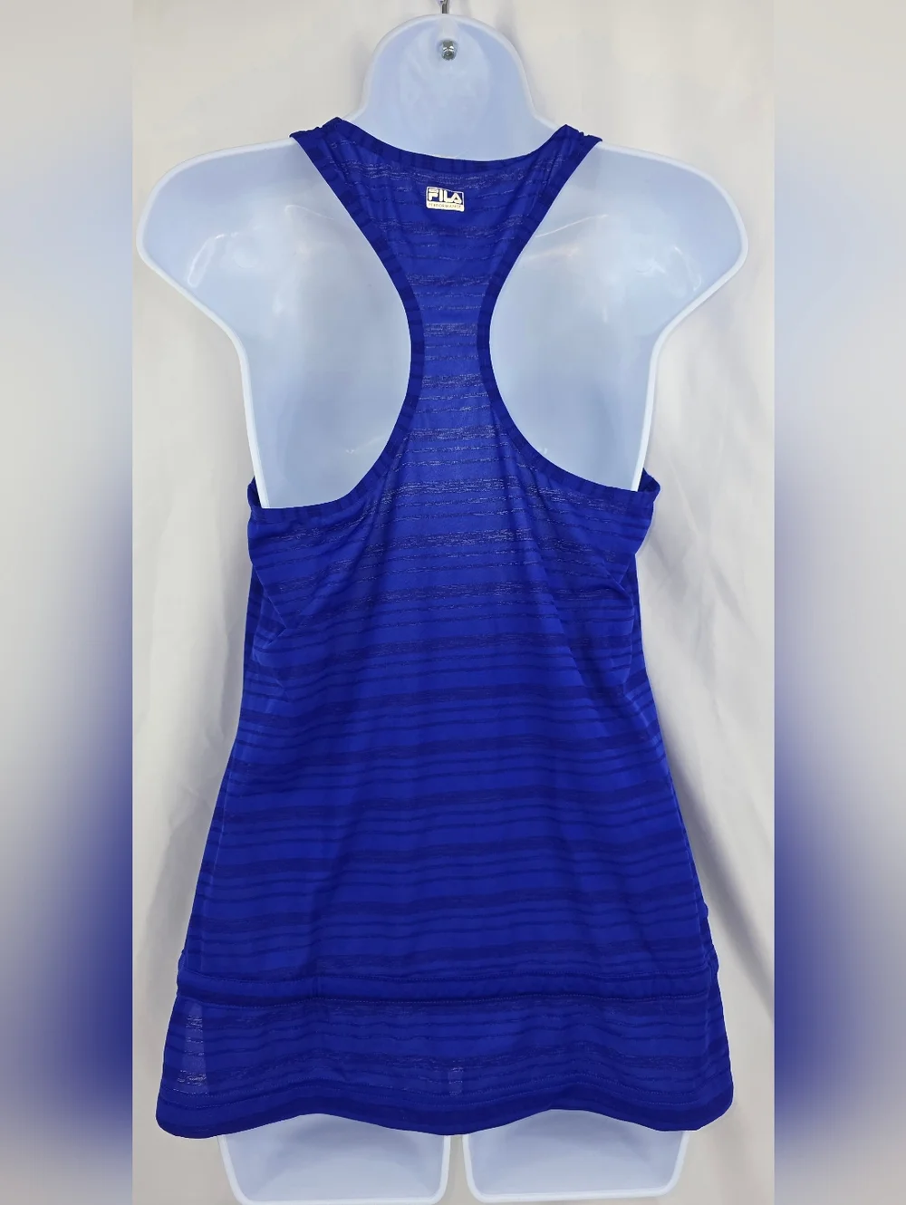 Fila Women's Royal Blue Striped Racerback Tank Size XS AG-3461 - Picture 5 of 10